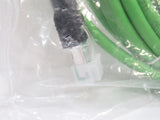 Ifm Electronic E12492 Ethernet Connection Cable RJ45/M12 D-Coded, 10 Meters