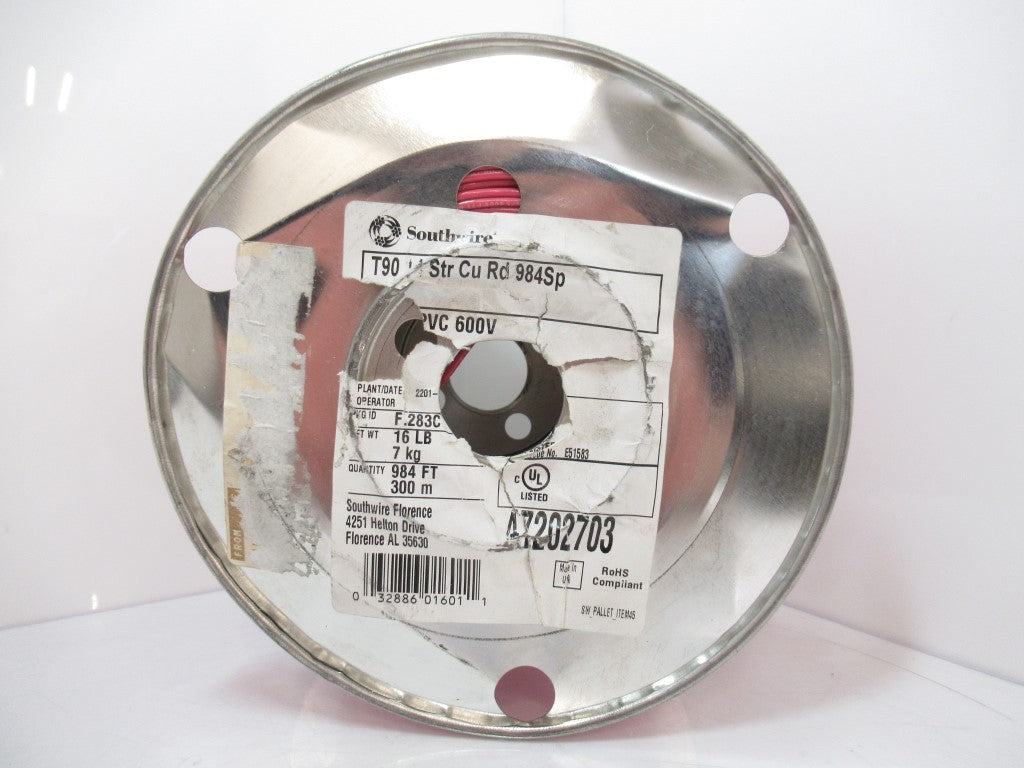 47202703 Southwire Building Wire, THHN, 14 AWG, 1-Conductor, Sold By 300 Meters