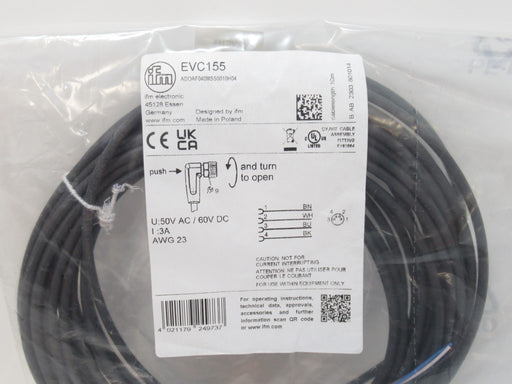 Ifm Electronic EVC155 Connecting Cable With Socket ADOAF040MSS0010H04