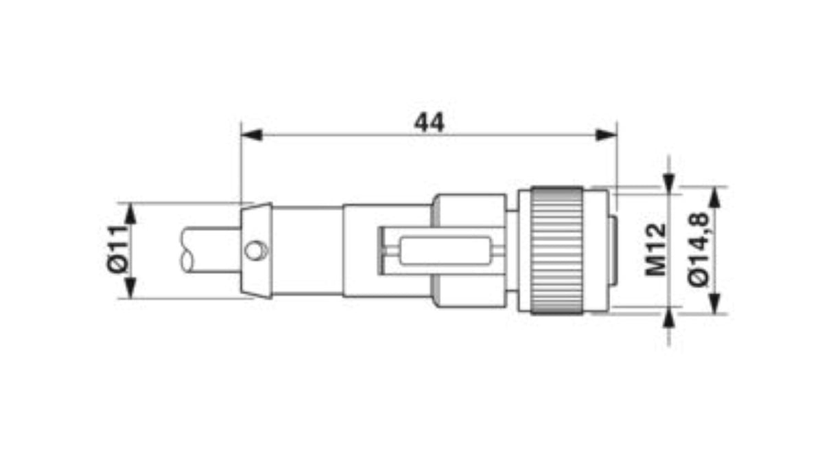 Phoenix Contact SAC-5P-10,0-PUR/M12FS 1683374 Sensor/Actuator Cable