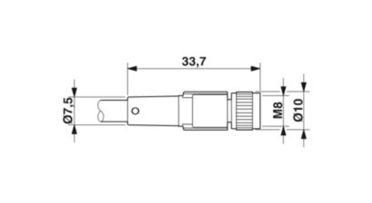 Phoenix Contact SAC-3P-10,0-PVC/M 8FS 1506532 Sensor/Actuator Cable