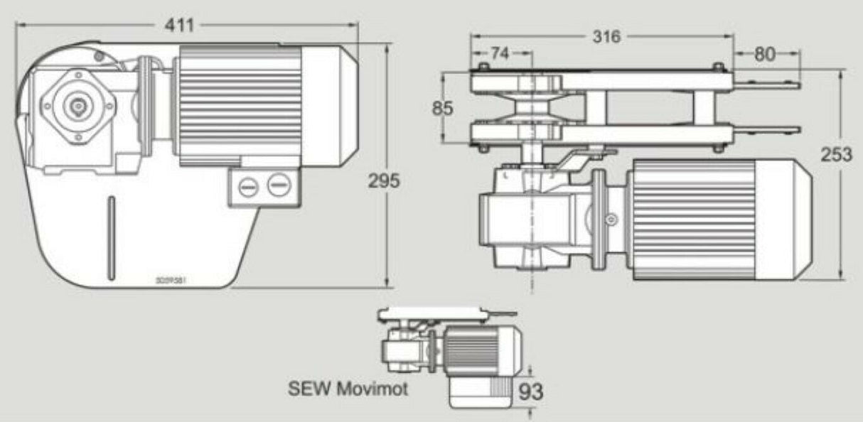 FlexLink XBEB0A85HNRP XB End Drive Unit