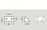 Flexlink XCFA88B Angle Bracket