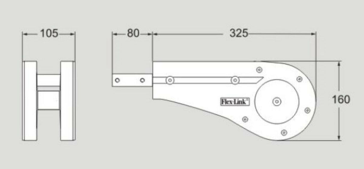 XHEJ 325 XHEJ325 FlexLink Idler End Unit