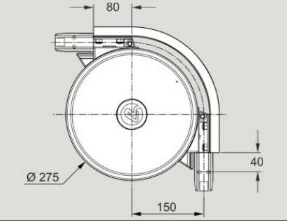 Flexlink XLBH90A65R150, X65 Wheel Bend