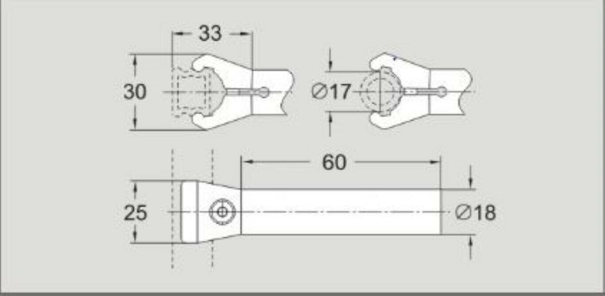 FlexLink XLRK18X60C Guide Rail Clamp, Sold By Unit