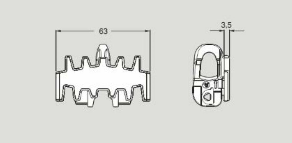 Flexlink XLTP5A65 Plain Chain X65, 5 Meters