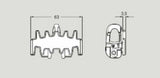 Flexlink XLTP 5A65 Plain Chain X65, 5 Meters