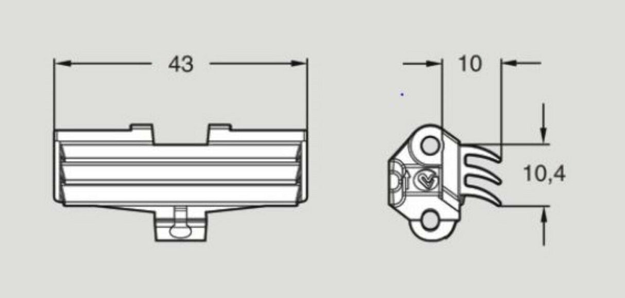 FlexLink XUTE3A45C Flexible Cleat Chain X45, 3 Meters