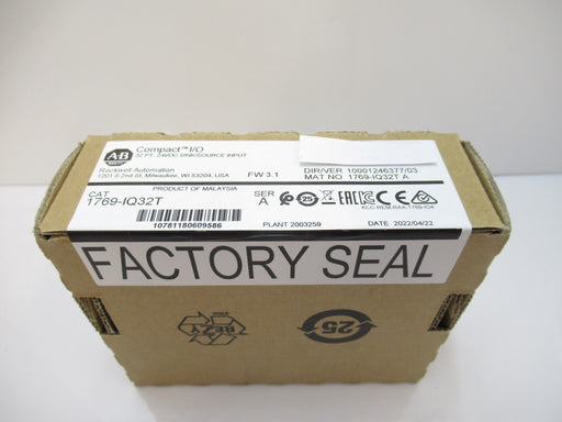 1769-IQ32T 1769IQ32T Allen Bradley CompactLogix 32-Point 24V DC, Surplus 2022