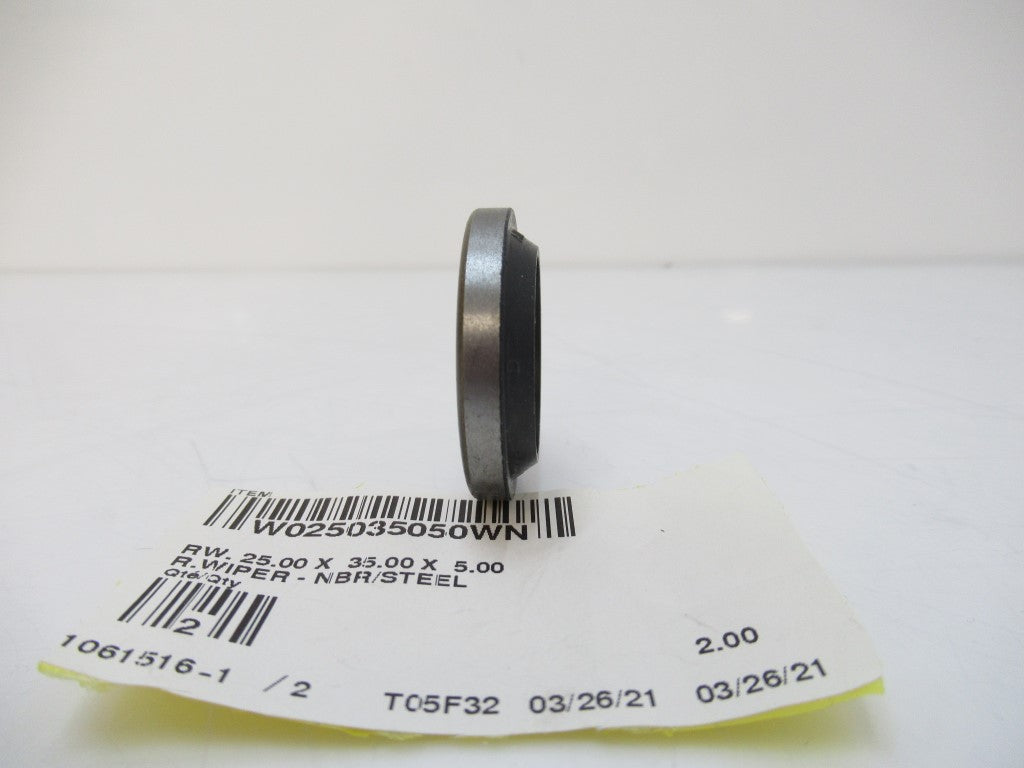 W025035050WN R.Wiper - NBR/Steel RW. 25.00 X 35.00 X 5.00 (Sold By Unit, New)