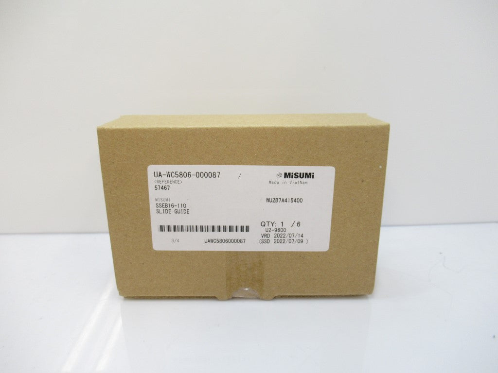 SSEB16-110 SSEB16110 Misumi Linear Guide Assembly, Miniature, New In Box