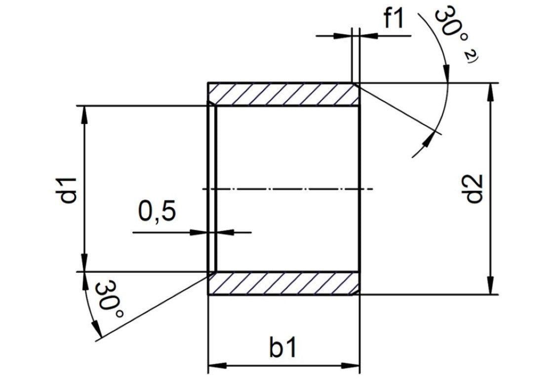 J3SM-1517-15-1 Iglide J3, Sleeve Bearing, mm (Sold By Unit New)