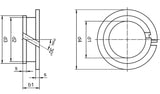 Igus MCM-12-035 Iglide M250, Double Flange Bearing (Sold By Unit New)