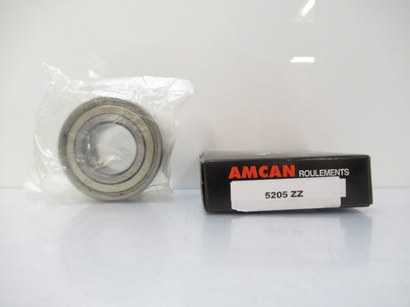 5205 ZZ Amcan, 25x52x20.6 Double-Row Angular Contact Ball Bearing (New In Box)