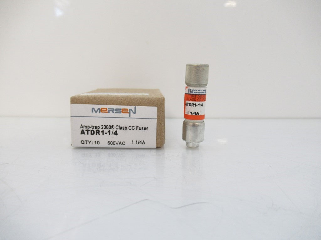 ATDR1-1/4 ATDR114 Mersen Fuse Amp-Trap 2000 600V 1.25A Time-Delay Class CC, New