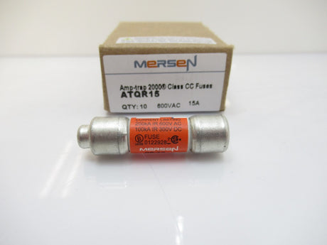 ATQR15 Mersen Ferraz Shawmut Fuse Time Delay 600V AC 15 A, Sold Per Pack Of 10