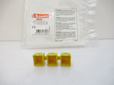 BRU3V Lovato Kit Of 3 Insulating Caps For Unused Bar Terminals, Sold By Unit New