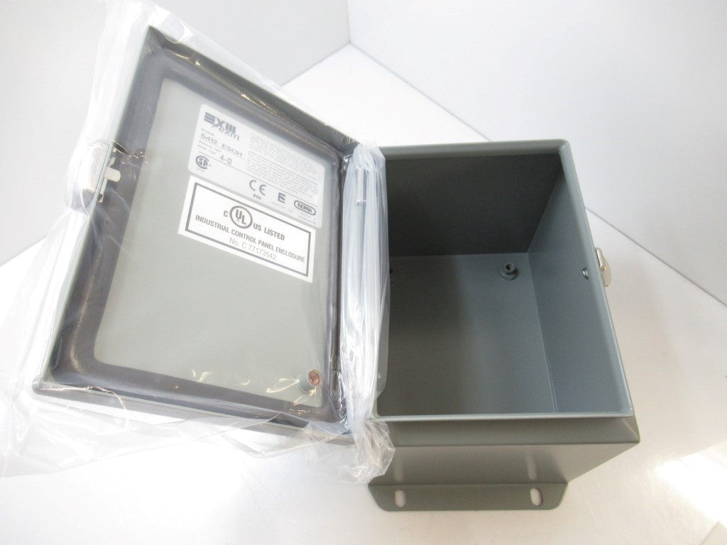 5412 ESSC080606 EXM, Electrical Enclosure Box Steel 8"x6"x6", Gray (New In Box)