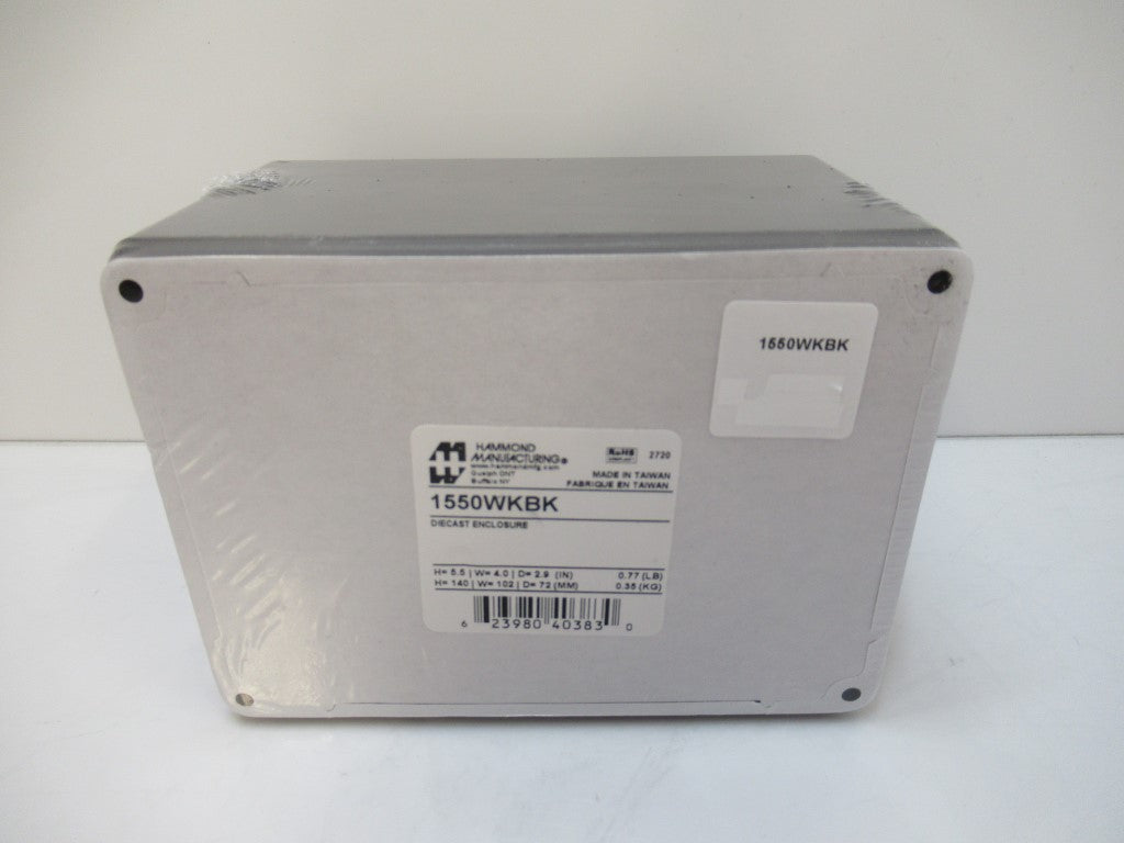 1550WKBK Hammond Manufacturing Enclosure Die-Cast 5.51" x 4.02" x 2.85"