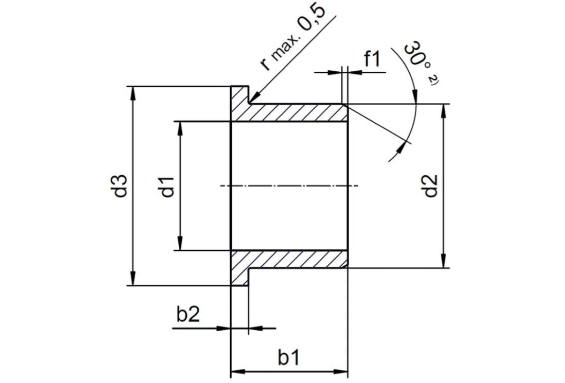 RFM-1214-10 RFM121410 Igus Sleeve Bearing With Flange 12 x 14mm Sold By Unit New