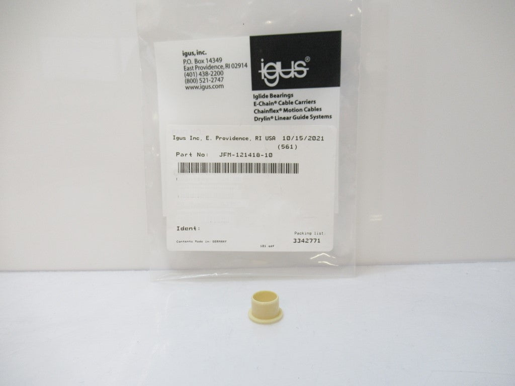 JFM-121418-10 JFM12141810 IGUS Iglide J, Sleeve Bearing With Flange