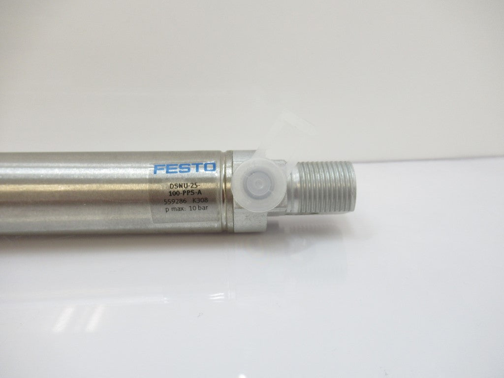 559286 Festo DSNU-25-100-PPSA ISO Cylinder 25mm Dia. Piston, 100mm Stroke, New