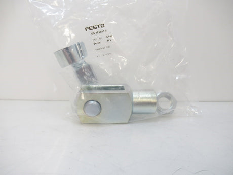 6146 M16x1.5 M16x15 Festo, Rod Clevis, Steel Galvanized, New In Bag