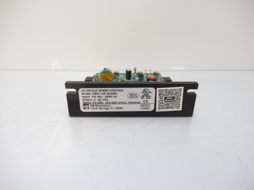 KBIC-125 KBIC125 KB Electronics DC Drive, SCR, Motor Speed Control, New In Box