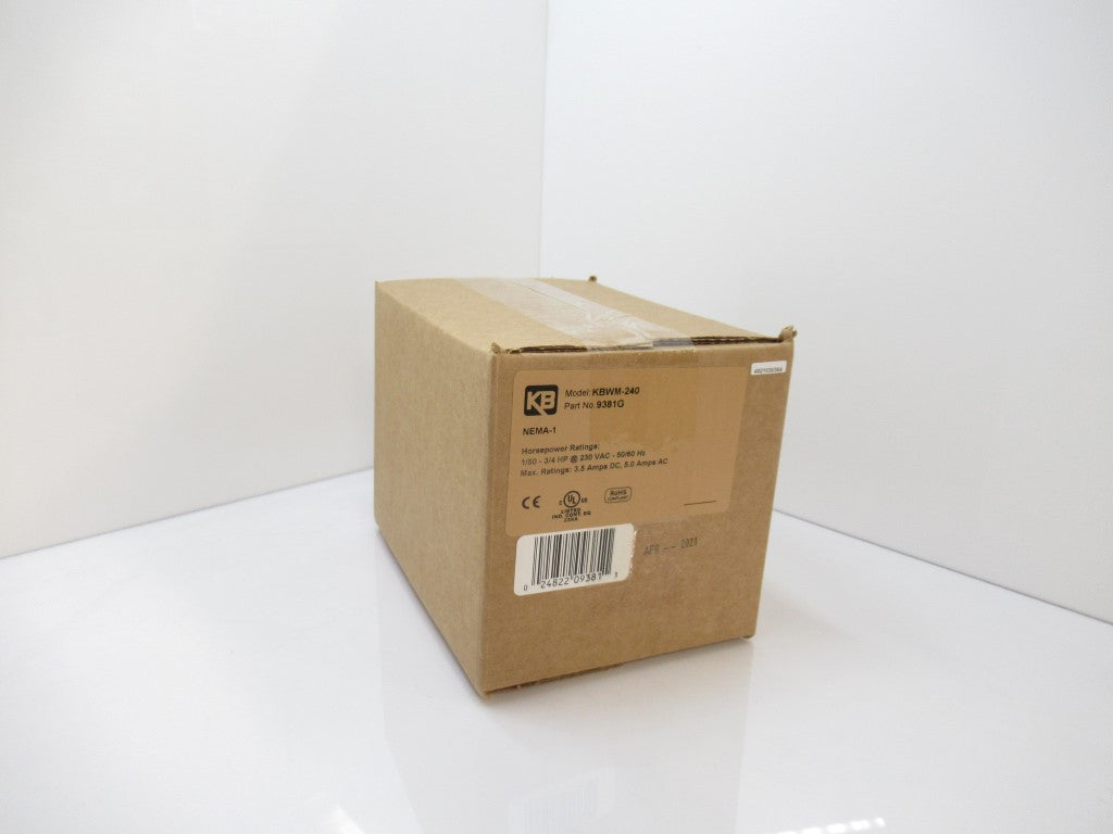 KB 9381G KBWM-240 KBWM240 DC Drive, NEMA-1, 230V AC, THRU 0.75 HP New In Box