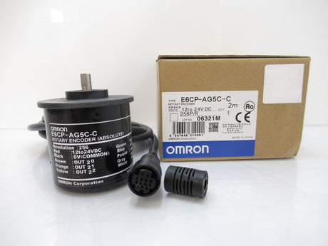 E6CP-AG5C-C Omron Rotary Encoder Optical 256 Gray Code Right Angle New In Box