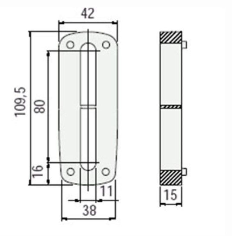 725-688762 725688762 Marbett Bracket Spacer (Sold By Unit, New No Box)