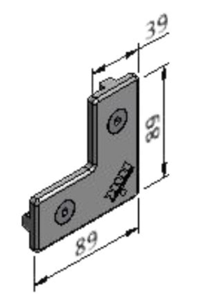 B50.45.0001 MK Extrusion L-Plate - Kit - Series 40 (Sold by lot of 13 Kits New)