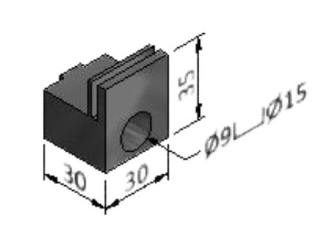 19.00.0005 MK Extrusion Guide for Sliding Door-Series 40 (Sold By Lot Of 8, New)