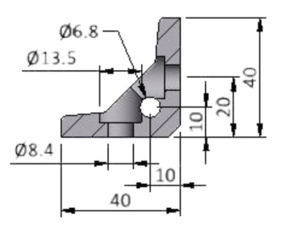 82.40.0701 MK Extrusion Angle E25 (Sold By Lot Of 28 pcs New)