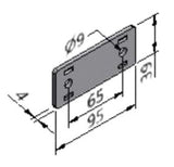 50.05.0052 MK Profile Connector Parallel Plate 03 (Sold by lot of 26 pcs New)