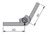 B46.00.020 MK Profile Connector Angle D25 (Sold as a set of 49 unassembled kits)