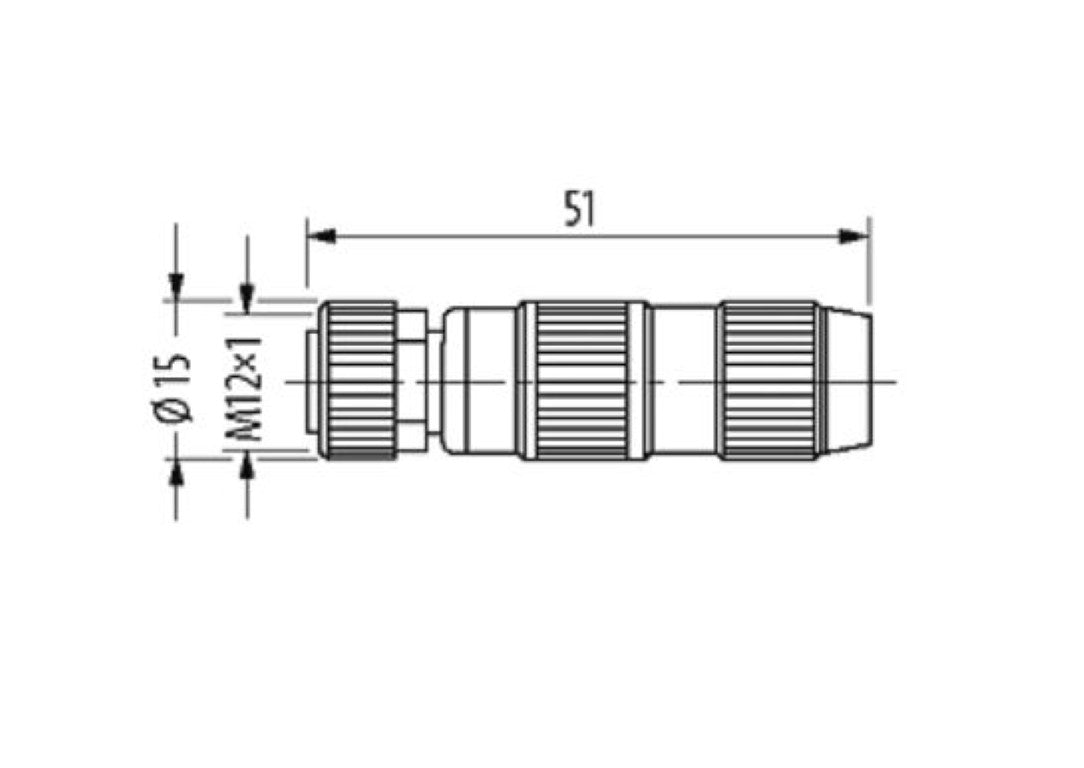 7000-12601-0000000 Murrelektronik Mosa M12 Female Straight Field Wireable