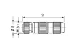 7000-12601-0000000 Murrelektronik Mosa M12 Female Straight Field Wireable