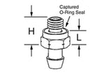 BM5 Anver, Captured O-Ring Barbed Fitting, Group 1 (Sold By Unit, New No Box)