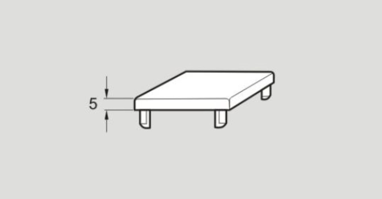 XCBE 64 XCBE64 Flexlink End Cap 64 mm x 64 mm, Plastic, Sold Per Pack Of 10