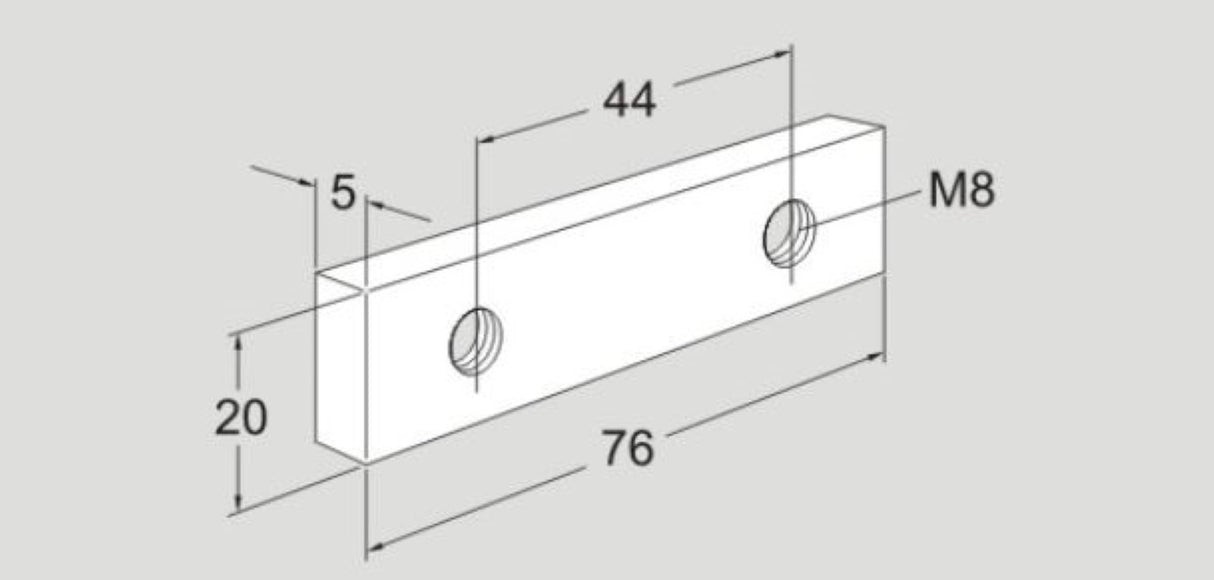 XLCJ 5X76 XLCJ5X76 FlexLink Connecting Strip XC Sold By Unit