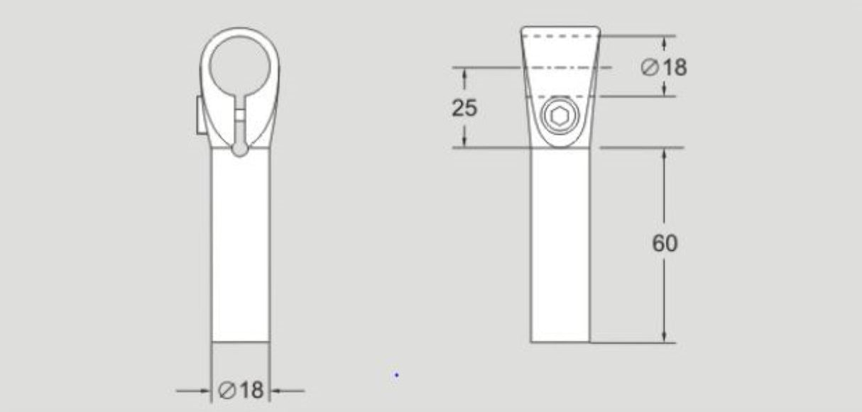 XLRL 18X60 CA XLRL18X60CA Flexlink Guide Rail Clamp Sold By Unit, New