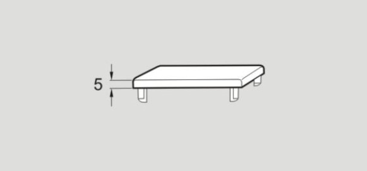 XCBE 44X64 XCBE44X64 Flexlink End Cap 44 mm X 64 mm Sold by Unit, New