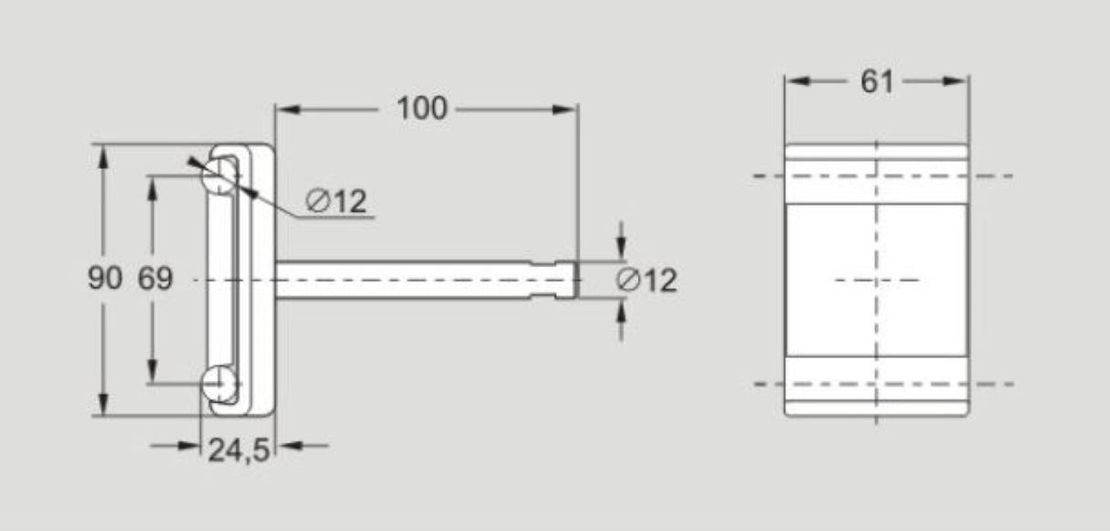 XLRK 12X100 D69 XLRK12X100D69 Flexlink Guide Rail Clamp Double New In Bag