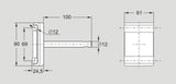 XLRK 12X100 D69 XLRK12X100D69 Flexlink Guide Rail Clamp Double New In Bag