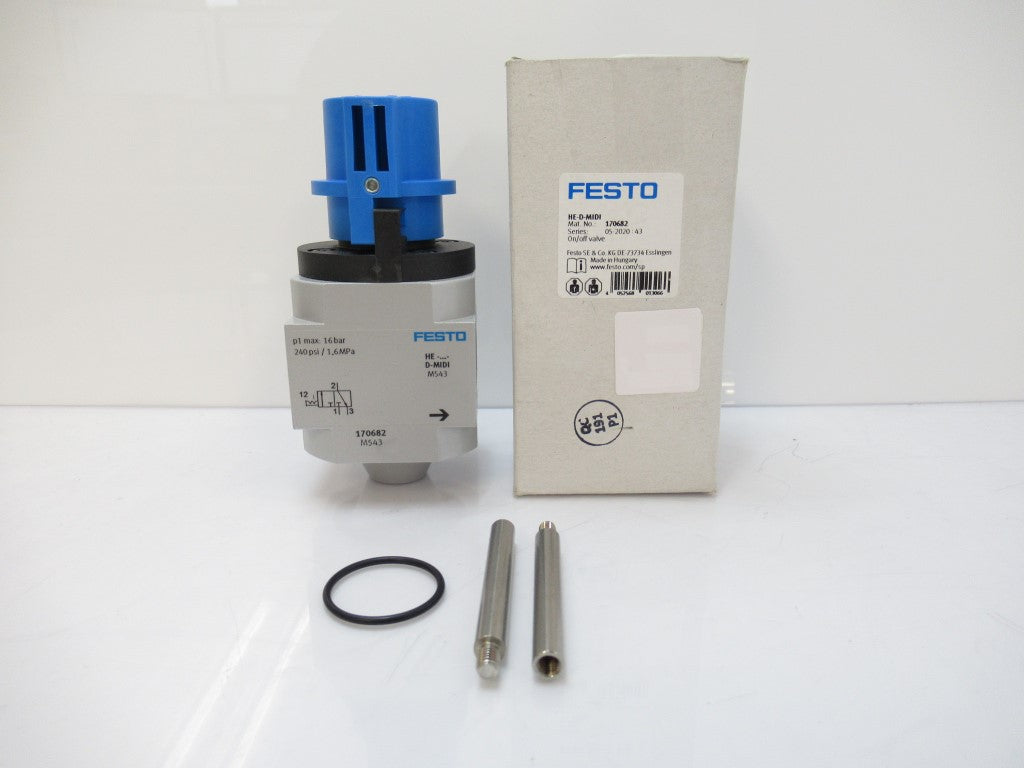 170682 HE-D-MIDI HEDMIDI Festo On/Off Valve Serie M 543 New In Box