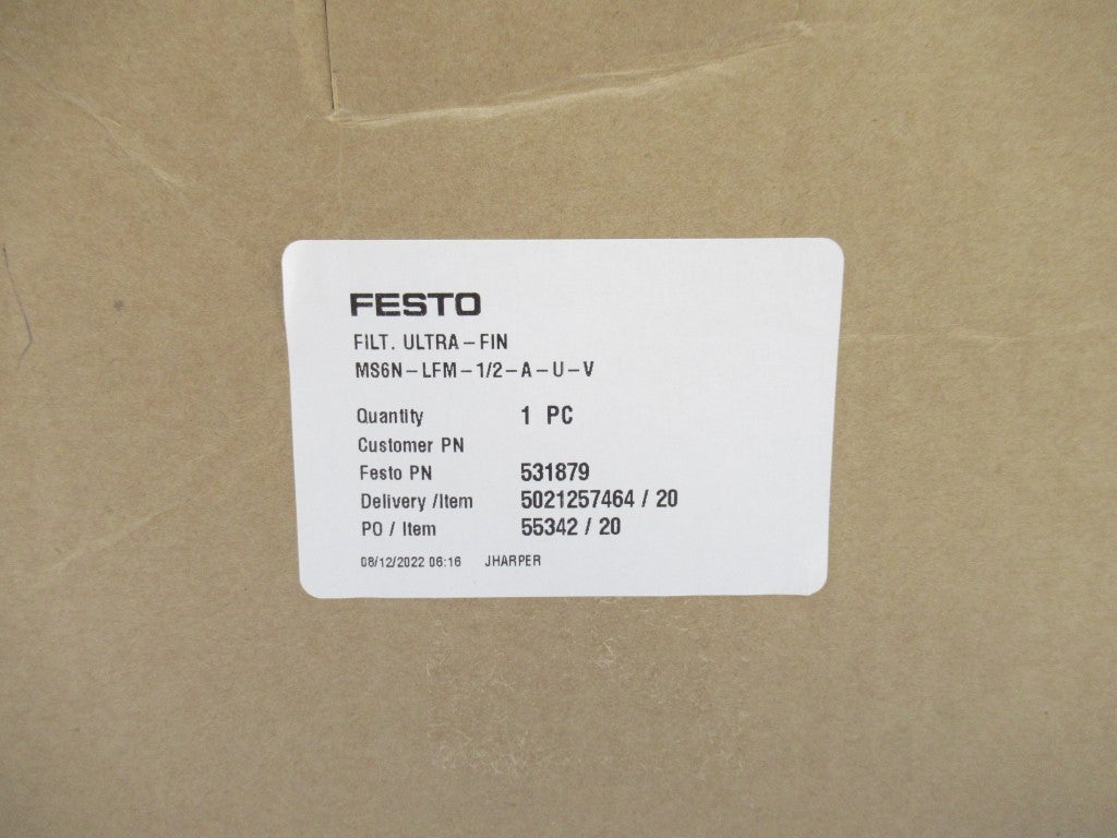 531879 MS6N-LFM-1/2-A-U-V Festo Micro Filter