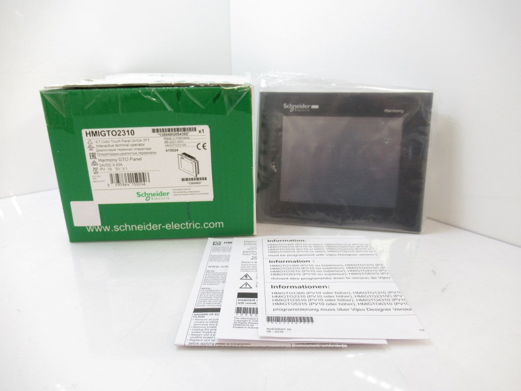 HMIGTO2310 Schneider Electric Harmony 5.7" Color Touch Panel QVGA-TFT