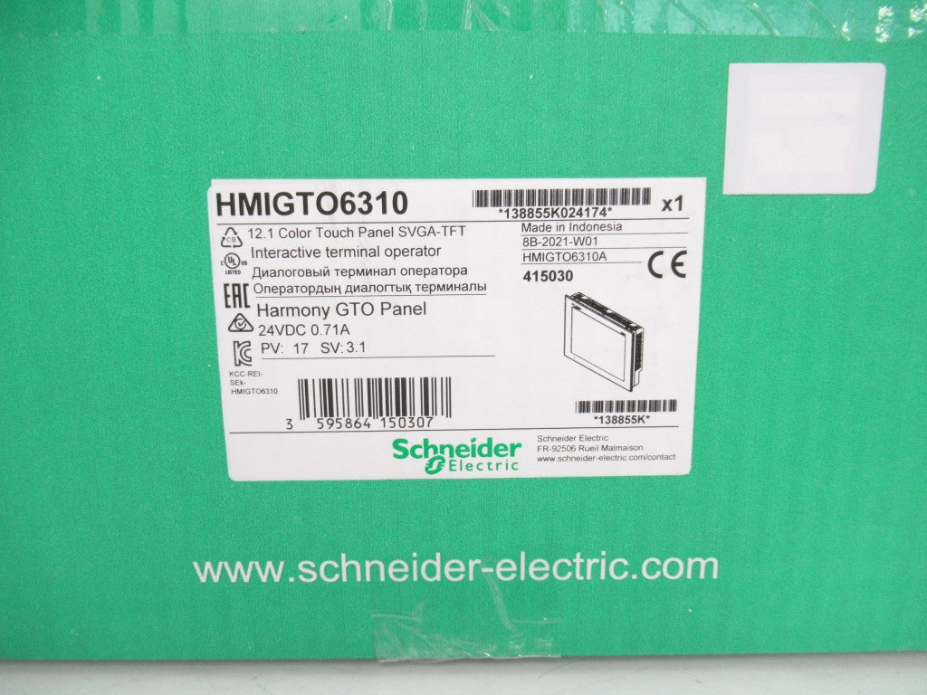 HMIGTO6310 Schneider Electric Advanced Touchscreen Panel 12.1" TFT